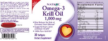 Natrol Omega-3 Krill Oil 1,000 mg - supplement