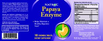 Natrol Papaya Enzyme - supplement