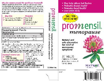 Natrol Promensil - supplement of plant estrogens extracted from red clover