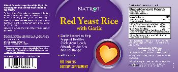 Natrol Red Yeast Rice With Garlic - supplement