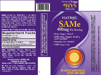 Natrol SAMe 400 mg - supplement