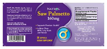 Natrol Saw Palmetto 160 mg - supplement