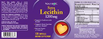 Natrol Soya Lecithin 1200 mg - supplement