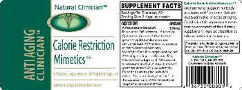 Natural Clinician Calorie Restriction Mimetics - supplement