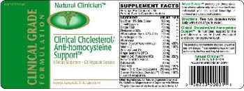 Natural Clinician Clinical Cholesterol/Anti-Homocysteine Support - supplement