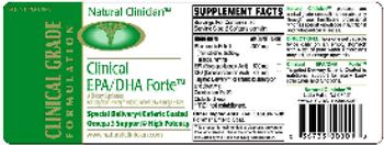 Natural Clinician Clinical EPA/DHA Forte - supplement