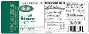 Natural Clinician Clinical Telomere Support - supplement