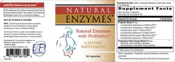 Natural Enzymes Natural Enzymes With Probiotics - supplement