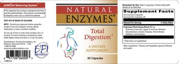 Natural Enzymes Total Digestion - supplement