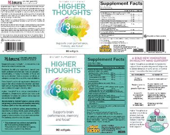Natural Factors 3 Brains Higher Thoughts - supplement