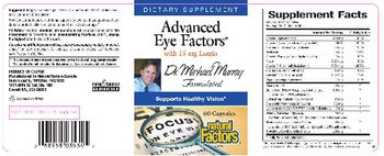 Natural Factors Advanced Eye Factors With 15 mg Lutein - supplement