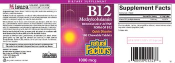 Natural Factors B12 1000 mcg - supplement