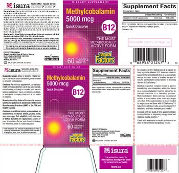Natural Factors B12 Methylcobalamin 5000 mcg - supplement