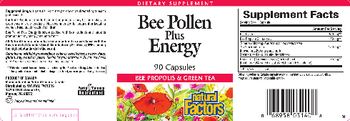 Natural Factors Bee Pollen Plus Energy - supplement
