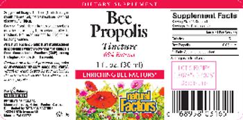 Natural Factors Bee Propolis Tincture 65% Extract - supplement