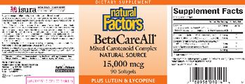 Natural Factors BetaCareAll - supplement