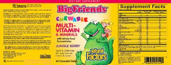 Natural Factors Big Friends Chewable Multi-Vitamin & Minerals Jungle Berry - supplement