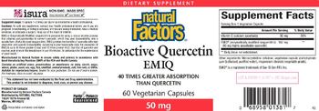 Natural Factors Bioactive Querctin EMIQ 50 mg - supplement