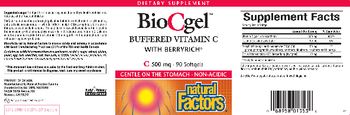Natural Factors BioCgel - supplement
