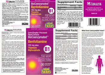 Natural Factors BioCoenzymated Benfotiamine 150 mg plus Thiamine Diphosphate - supplement