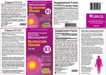 Natural Factors BioCoenzymated Nicotinamide Riboside 125 mg - supplement