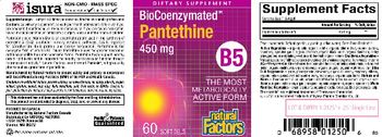 Natural Factors BioCoenzymated Pantethine 450 mg - supplement