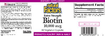 Natural Factors Biotin 10,000 mcg - supplement