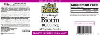 Natural Factors Biotin 10,000 mcg - supplement