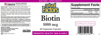 Natural Factors Biotin 5000 mcg - supplement