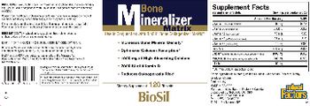 Natural Factors Bone Mineralizer Matrix - supplement
