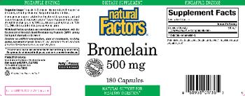 Natural Factors Bromelain 500 mg - supplement