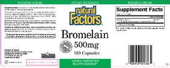 Natural Factors Bromelain 500 mg - supplement