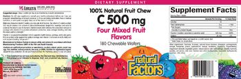 Natural Factors C 500 mg Four Mixed Fruit Flavors - supplement