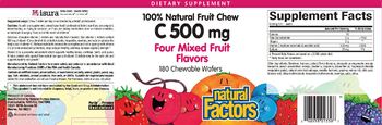 Natural Factors C 500 mg Four Mixed Fruit Flavors - supplement