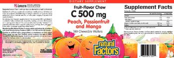 Natural Factors C 500 mg Fruit-Flavor Chew - supplement