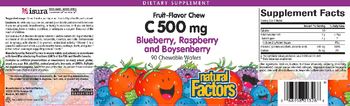 Natural Factors C 500 mg Fruit-Flavor Chew - supplement