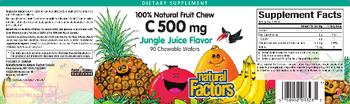 Natural Factors C 500 mg Jungle Juice Flavor - supplement