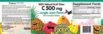 Natural Factors C 500 mg Jungle Juice Flavor - supplement