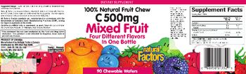 Natural Factors C 500 mg Mixed Fruit - supplement