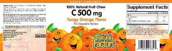 Natural Factors C 500 mg Tangy Orange Flavor - supplement