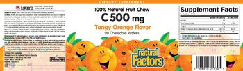 Natural Factors C 500 mg Tangy Orange Flavor - supplement