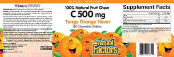 Natural Factors C 500 mg Tangy Orange Flavor - supplement