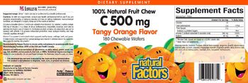 Natural Factors C 500 mg Tangy Orange Flavor - supplement