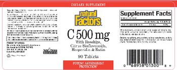 Natural Factors C 500 mg - supplement