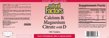 Natural Factors Calcium & Magnesium Citrate With D - supplement