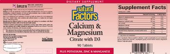 Natural Factors Calcium & Magnesium Citrate With D - supplement