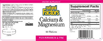 Natural Factors Calcium & Magnesium - supplement