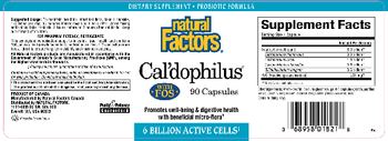 Natural Factors Cal'dophilus With FOS - supplement