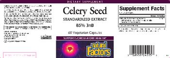 Natural Factors Celery Seed - supplement