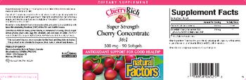 Natural Factors CherryRich Super Strength Cherry Concentrate 36:1 - supplement